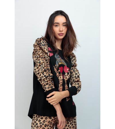 Camiseta Girl Leopard